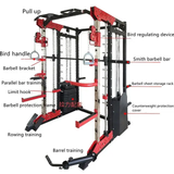 Multi-functional Smith Machine + Cable Crossover with Weight Stack (Squat Rack)