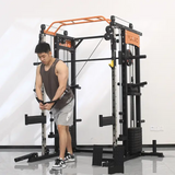 Multi-functional Smith Machine + Cable Crossover + Pec Dec with Weight Stack (Squat Rack)