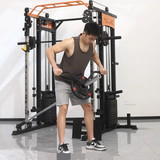 Multi-functional Smith Machine + Cable Crossover + Pec Dec with Weight Stack (Squat Rack)