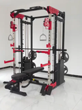 Multi-functional Smith Machine + Cable Crossover with Weight Stack (Squat Rack)