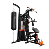 Pro Three Station Multi-Gym with Punching Bag