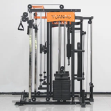 Multi-functional Smith Machine + Cable Crossover + Pec Dec with Weight Stack (Squat Rack)