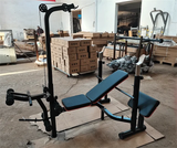 Commercial Bench Press with 50kg Barbell (with Curl Pad)