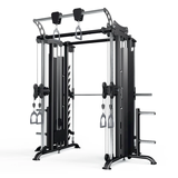 Commercial Multi-functional Smith Machine + Cable Crossover with Steel Iron Weight Stack (NS-AT01)