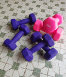 Pair of Aerobic Rubber Dumbbell