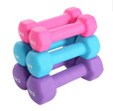 Pair of Aerobic Rubber Dumbbell