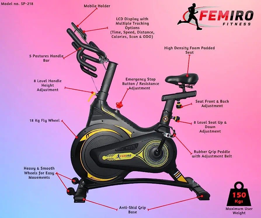 Spinning Exercise Bike Nassau Sports