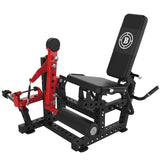 Commercial Seated Leg Extension + Prone Leg Curl Machine (Plate Loaded)