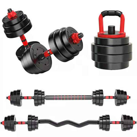 5in1 Multi-Purpose Pair of Adjustable Plastic Dumbbell