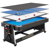 4 In 1 Combo Pool Table, Tennis Table, Air Hockey, Dining Table (7 Foot)