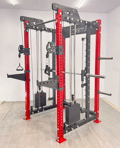Commercial Rogue-replica Multi-functional Smith Machine + Cable Crossover with Steel Iron Weight Stack NS-J1321