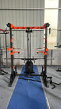 Multi-functional Half Rack Smith Machine + Cable Crossover with Weight Stack (Squat Rack)