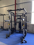 Multi-functional Smith Machine + Cable Crossover + Leg Press with Weight Stack (Squat Rack)