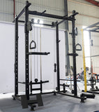 Commercial Multi-Functional Power Rack (Squat Rack) with Cable, Lat Pull Down & Low Row