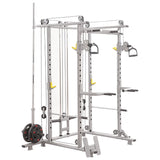 Commercial Multi-Functional Power Rack (Squat Rack) with Cable, Lat Pull Down & Low Row