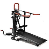 Manual Treadmill with Massager, Stepper, Waist Twister