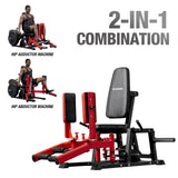 Commercial Seated Hip Abductor + Adductor Machine (Plate Loaded)
