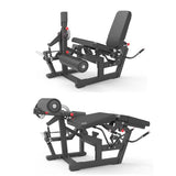 Commercial Seated Leg Extension + Prone Leg Curl Machine (Plate Loaded)