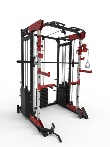 Multi-functional Smith Machine + Cable Crossover with 210kg Weight Stack (Squat Rack) NS-J006B