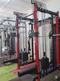 Commercial Rogue-replica Multi-functional Smith Machine + Cable Crossover with Steel Iron Weight Stack NS-J1321