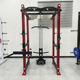 Commercial Rogue-replica Heavy-Duty Power Rack + Lat Pulldown NS-J1322