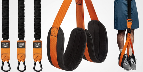 Resistance Band Harness with Padded Foot Straps
