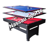 3 In 1 Combo Pool Table, Hockey, Tennis Table (7 Foot)