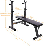 Portable Bench Press with 50kg Barbell