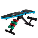 Adjustable Exercise Bench with Resistance Rope