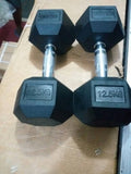 Pair of Hex Commercial Dumbbell