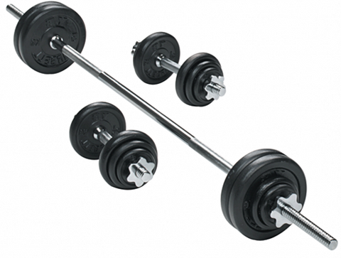 55KG Barbell Weight (with Dumbbell Rod)