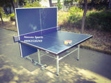 Indoor Table Tennis Table with Rollers